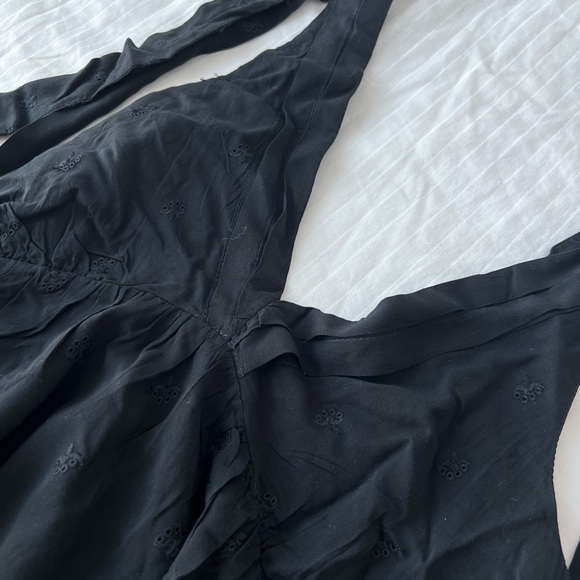 Black summer eyelet maxi dress - Picture 2 of 4